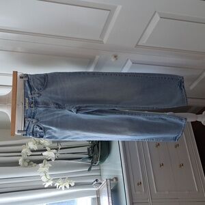 Levi's Premium Womens Baggy Dad‎ Light Wash 100% Cotton Wide Leg Jeans S-24